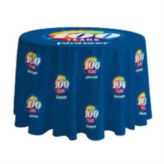54248 - 4-ft. Round FULL BLEED Table Cover with 25" Overhang