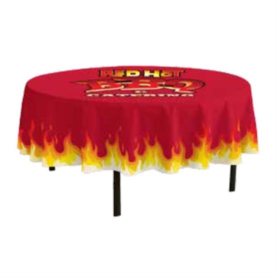 54250 - 5-ft. Round FULL BLEED Table Cover with 19" Overhang