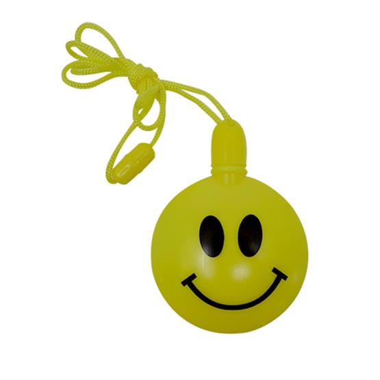 BUB104 - Happy Face Round Shaped Bubbles with Breakaway Neck Cord