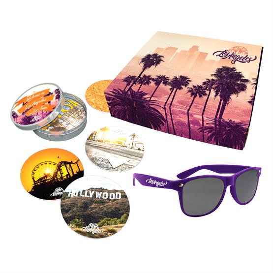 DL100 - Sunglasses and Coasters Gift Set