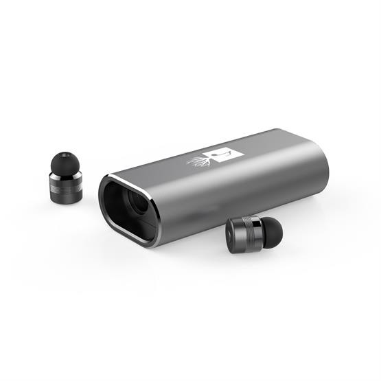 EB500 - UL Classic Aluminum 2 in 1 TWS Bluetooth Earbuds with 2000mAh Power Bank