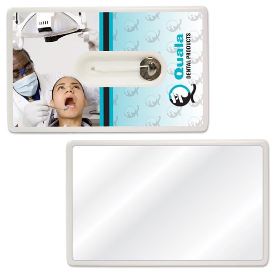 FL107 - Credit Card Style Dental Floss with Mirror
