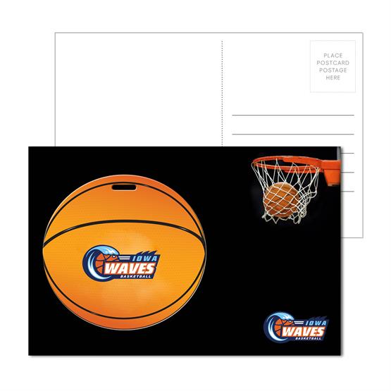 PC-PLT03 - Post Card With Full-Color Basketball Luggage Tag