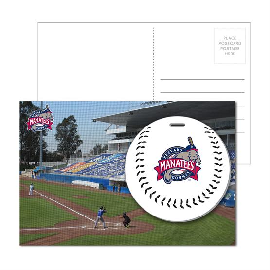PC-PLT04 - Post Card With Full-Color Baseball Luggage Tag