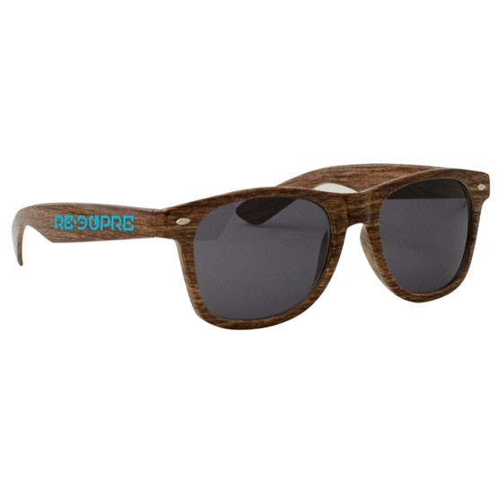SG303 - Wood Grain Miami Sunglasses