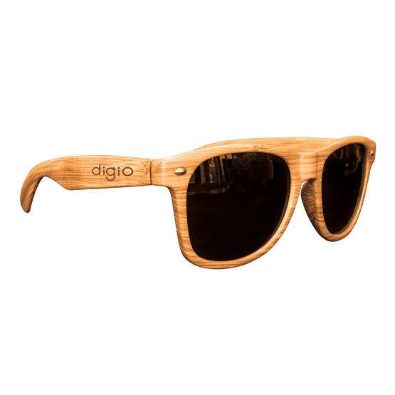 SG306 - Light Wood Tone Miami Sunglasses