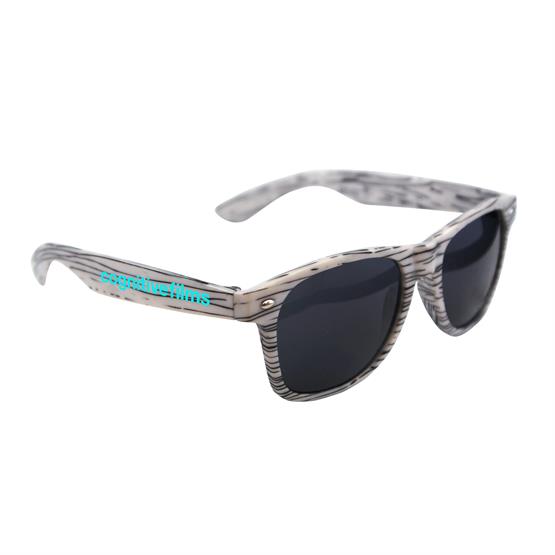 SG317 - White Wood Tone Miami Sunglasses