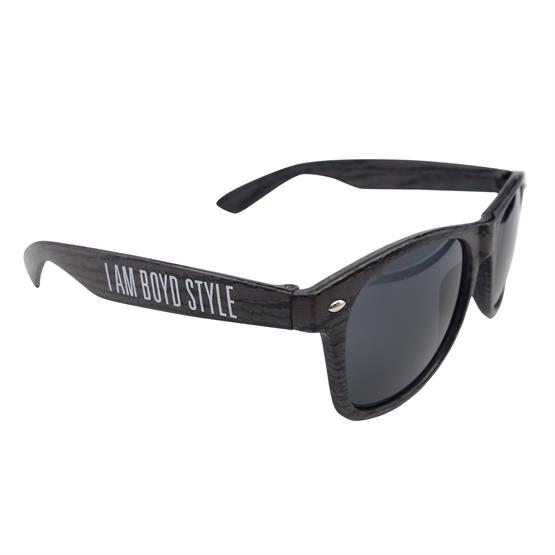 SG318 - Charcoal Wood Tone Miami Sunglasses
