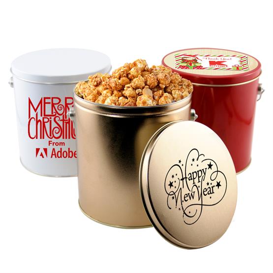 TC200 - 1 Gallon Gift Tin with 3 Flavor Popcorn