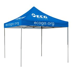 10-ft. Square Event Tent Full-Color Dye Sublimation (5 Locations)