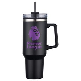 40 oz PP Lined Double Wall Tumbler With Handle & Straw