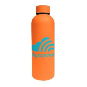17 oz Double Wall Stainless Steel Bottle with a Rubberized Finish
