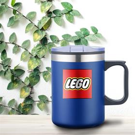 14 oz. Stainless Steel & PP Camping Mug with Matte Finish