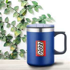 14 oz. Stainless Steel & PP Camping Mug with Matte Finish