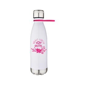 17 oz Stainless Steel Bottle with Silicone Strap