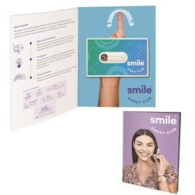 Greeting Card with Credit Card Style Dental Floss with Mirror