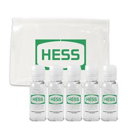 5 Pack of HS102 1 oz Sanitizer in EVA zip lock bag