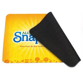 10.25"w x 6.3"h x 1/16" Thick 4-In-1 Rectangle Microfiber Mousepad Cleaning Cloth
